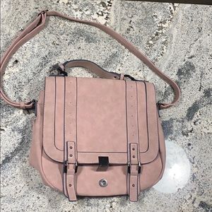 Justfab Messenger CrossBody Blush-Pink Satchel